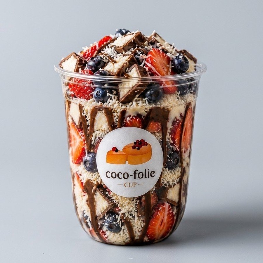 Coupe Coco-Folie — gâteau au fromage japonais Soufflé