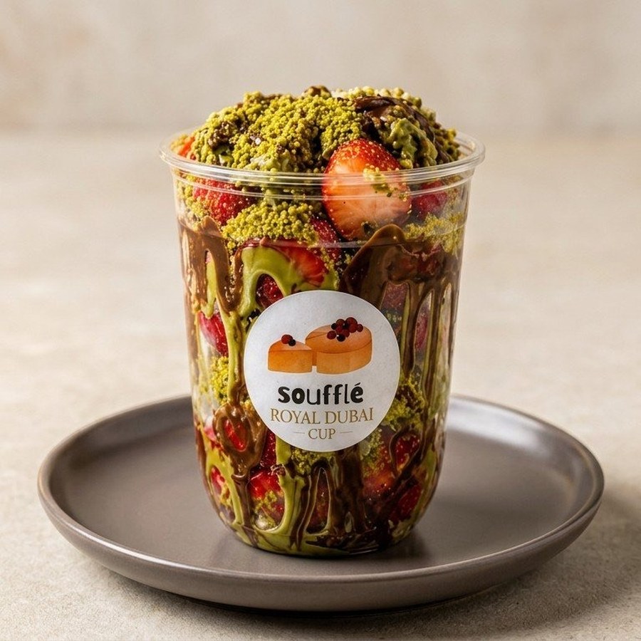 Coupe Royal Dubaï — gâteau au fromage japonais Soufflé