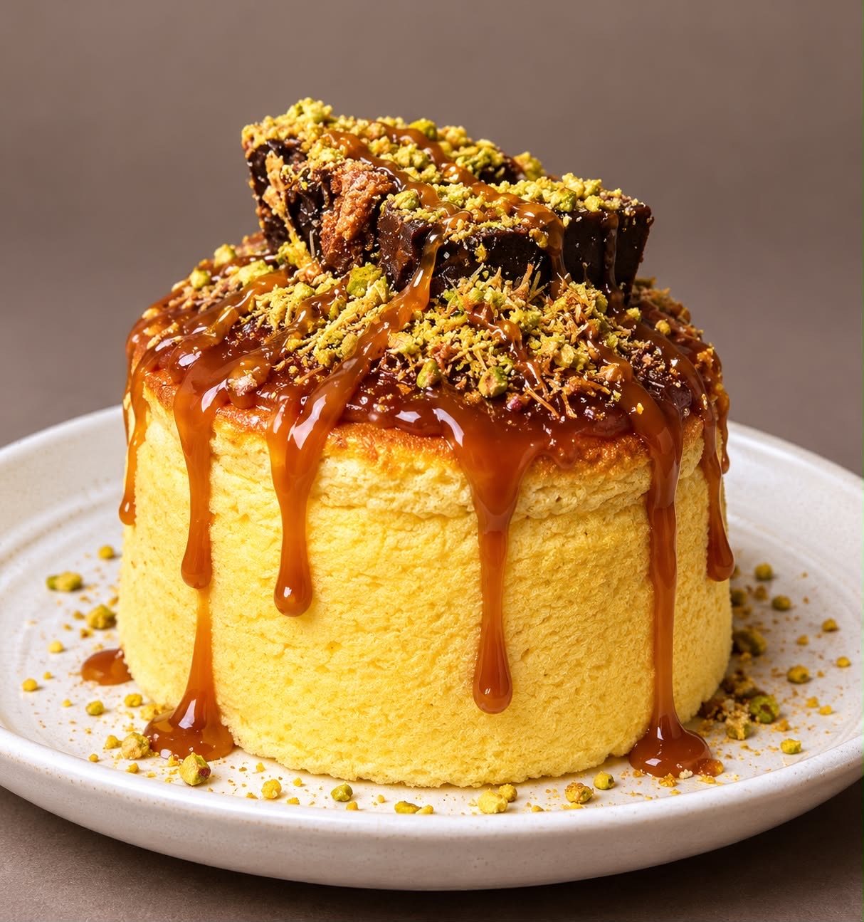 Royal Dubaï nappé de caramel — photo Soufflé